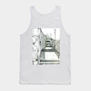 Saut Girnal Wynd: Dysart, Scotland [Pencil version] Tank Top